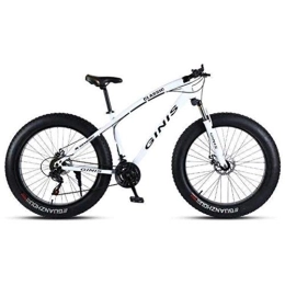 WJSW Bici WJSW Mountain Bike per Pneumatici Ultra-Largo - Bicicletta Hardtail City per pendolari Bianca per Adulti (Dimensioni: 30 velocità)