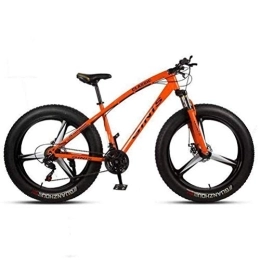 WJSW Bici WJSW Sport Tempo Libero Materiale Sintetico Biciclette per Adulti Nero - Mountain Bike off-Road Mens MTB (Colore: Arancione, Dimensioni: 21 velocità)