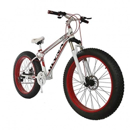 WRJY Mountain Bike WRJY Fat Bike 26 Ruote e Uomini Genere Bicicletta grassa da Snow Bike, Moda MTB 21 velocità Full Suspension Acciaio Doppio Freno a Disco Mountain Bike MTB Bicicletta, A3