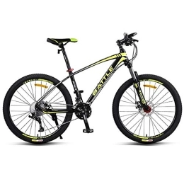 WYBD.Y Mountain Bike WYBD.Y 30 Alta qualità Mountain Bike Unisex Ruota da 27, 5" Telaio in Alluminio Leggero Freno A Disco (Versione Alta), Giallo