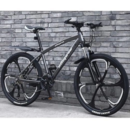 WYBD.Y Mountain Bike WYBD.Y Biciclette da Alta qualità Mountain Bike A 30, Telaio in Acciaio al Carbonio Leggero Doppio Freno A Disco Alta qualità Mountain Bike Bici da Strada per Giovani Uomini E Donne, GRIG