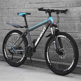 WYBD.Y Mountain Bike WYBD.Y Mountain Bike Telaio in Acciaio al Carbonio Bicicletta da Cross Outdoor per Adulti A 30 Marce Due Opzioni di Dimensioni, Blu, 26inch