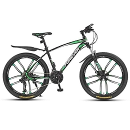 XBSLJ Mountain Bike XBSLJ Mountain Bike, Bici da Città 24"26" Mountain Bike 21 / 24 / 27 / 30 Speed ​​Cross Country Student BMX Road Racing Speed ​​Bike, Verde, 24 Pollici 27 velocità