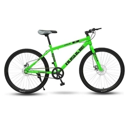 XBSLJ Mountain Bike XBSLJ Mountain Bike, Bici da Città Bicicletta, 26"Sospensione Anteriore da Uomo Mountain Bike 19" Freni a Disco Meccanici a Singola velocità con Telaio, Verde, 26