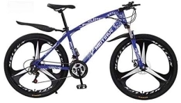 XSLY Bici XSLY Freno a Disco 26 Pollici Mountain Bike Box Bike for Adulti Acciaio al Carbonio 24 velocità Mountain Bike Hardtail all Terrain Doppio Damping (Color : Blu)