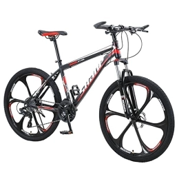 XUDAN Mountain Bike XUDAN Bicicletta Mountain Bike, Freni A Doppio Disco da 24 / 26 Pollici, Facili da Montare, Cambio di velocità Sensibile, Pneumatici Addensati Assorbimento degli Urti 21 / 24 / 27 / 30 velocità