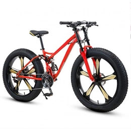 yfkjh Mountain Bike yfkjh 26 Pollici Mountain Bike, off Road Snow Beach 4.0 Pneumatici Super Larghi Tutto in Una Bici a velocità Variabile 26inch 24speed