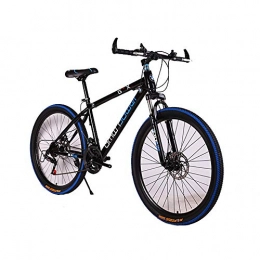 YGRSJ Mountain Bike YGRSJ 26 '' Mountain Bike, Freni a Disco da 24 velocità, Doppio Disco Freno, Telaio in Alluminio da 17"con Freni a Disco Bianco / Nero, Black