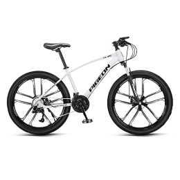 Yirunfa Bici Yirunfa 26" Mountain Bike, Ergonomica della Bicicletta Sella, 24 velocità, Freni a Disco Prima e Dopo, MTB Acciaio al Carbonio Telaio con Forcella Ammortizzata