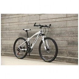 YISUNF Mountain Bike YISUNF. Sport all'Aria Aperta ForkSuspension Mountain Bike con Ruote 26inch, HighCarbon Telaio in Acciaio, Freni a Disco Meccanici, e 2130 Costi Drivetrain (Color : White, Size : 30 Speed)