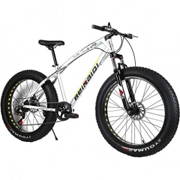 YOUSR Mountain Bike YOUSR Bicicletta da Uomo 21"Telaio Bicicletta da Uomo 26" Ruota Unisex Silver 26 inch 24 Speed