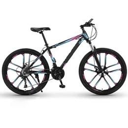 YXGLL Mountain Bike YXGLL 24 Pollici Mountain Bike in Lega di Alluminio 21 velocità variabile Assorbimento degli Urti Fuoristrada per Viaggi in Città per pendolari (Purple)