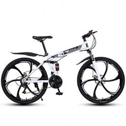 ZHTY Bici ZHTY Mountain Bike da 26"a 21 velocità per Adulti, Telaio a Sospensione Completa in Alluminio Leggero, Forcella Ammortizzata, Mountain Bike con Freno a Disco