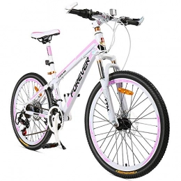 ZLMI Mountain Bike ZLMI Mountain Bike da Donna da 26 Pollici, Bici A velocità Variabile A 24 velocità, Freno A Doppio Disco Meccanico, Telaio in Lega di Alluminio, Leggero E Resistente