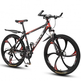 ZLMI Mountain Bike ZLMI Mountain Bike Uomo 27 velocità Doppio Freno Disco 29 Pollici Bici Città per Qualsiasi Terreno Solo Adulti Ciclismo All'aperto Coda Dura Sospensioni Anteriori, Rosso