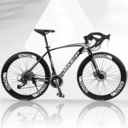 Nileco Bicicletas de carretera Bicicleta De La Ciudad, Frenos De Doble Disco, Hombres Y Mujeres Usan, Adecuado Para 160cm A 185cm, Alto-acero Al Carbono, 27 Velocidad Bicicleta De Carretera Bicicleta De Montaña, Empuñaduras Ergonómicas D