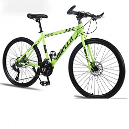 WSS Bicicletas de montaña 26 pulgadas bicicleta de freno mecánico adecuado para estudiantes adultos y hombres bicicleta de montaña cross-country verde-30speed