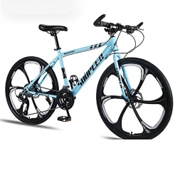 WSS Bicicletas de montaña 26 Pulgadas Ultralight Bicycle-Mechanical Brake-Apta para Estudiantes Adultos Off-Road to Work Mountain Bike Blue-30 velocidades