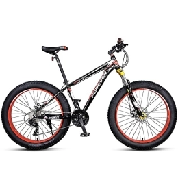 Bananaww Bicicletas de montaña Bananaww 26 Pulgadas Bicicletas de Montaña, 4.0 Fat Tire con 27 Velocidad Bikes Bicicleta Montaña, Marco de Aluminio Doble Suspensión Completa Doble Freno de Disco