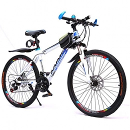 WGYEREAM Bicicleta Bicicleta de Montaa, 26" las bicicletas de montaña for mujer for hombre Barranco delantera de la bici de doble suspensin del marco del freno de disco 21 velocidades de acero al carbono ( Color : C )