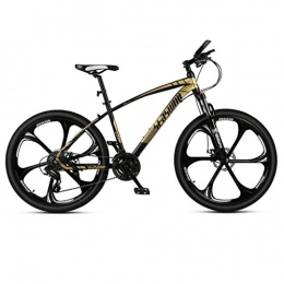 Dsrgwe Bicicletas de montaña Bicicleta de Montaa, 26inch de la bici de montaña / Bicicletas, carbn del marco de acero, suspensin delantera de doble disco de freno, ruedas de 26 pulgadas, 21 de velocidad, velocidad 24, 27 Veloc