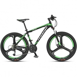 Dsrgwe Bicicletas de montaña Bicicleta de Montaa, Bicicleta de montaña, marco de aluminio de aleacin de bicicletas de montaña, doble disco de freno y suspensin delantera, de 26 pulgadas de ruedas, velocidad 27 ( Color : A )
