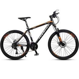 GXQZCL-1 Bicicletas de montaña Bicicleta de Montaa, BTT, 26" bicicletas de montaña, ligero de aleacin de aluminio de bicicletas, doble freno de disco y bloqueados suspensin delantera, 27 Velocidad MTB Bike ( Color : Orange )