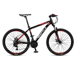 GXQZCL-1 Bicicletas de montaña Bicicleta de Montaa, BTT, Bicicleta de montaña, bicicletas de aleacin de aluminio duro-cola, doble disco de freno y suspensin delantera, de 26 pulgadas de radios de la rueda, velocidad 27 MTB Bike