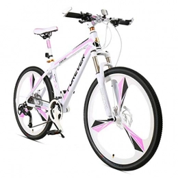 GXQZCL-1 Bicicletas de montaña Bicicleta de Montaa, BTT, Bicicleta de montaña, bicicletas de montaña Rgidas, Marco de acero al carbono, doble disco de freno y suspensin delantera, de 26 pulgadas de ruedas, velocidad 24 MTB Bike