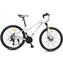 GXQZCL-1 Bicicletas de montaña Bicicleta de Montaa, BTT, Bicicleta de montaña, bicicletas marco de aluminio de aleacin, doble disco de freno y suspensin delantera, de 26 pulgadas de ruedas, velocidad 21 MTB Bike ( Color : D )