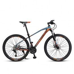 Great Bicicletas de montaña Bicicleta de montaña, 27 Bicicleta De Montaña De Velocidad, Ruedas De 27.5 Pulgadas Para Hombre Bicicleta Para Hombre Doble Disco Freno De La Suspensión Completa Bicicleta De Aleación D(Color:naranja)