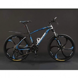 ZXCVB Bicicletas de montaña Bicicleta De Montaña Bicicleta MTB 24 / 26 Pulgadas Marco De Acero De 21 Velocidades Freno De Disco Doble Bicicleta De Carretera Para Hombre Y Mujer, Suspensión Completa Velocidad Variable Al Aire Li