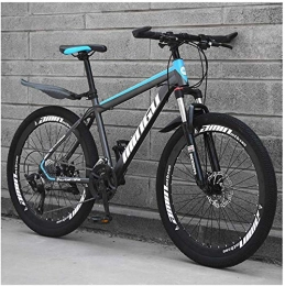 Xbshmw Bicicletas de montaña Bicicleta de Montaña de 26 Pulgadas para Hombres y Mujeres Adultos, Estudiantes de Velocidad Variable, Bicicleta de Campo a Través con Amortiguación, Bicicleta con Freno de Disco, Gray blue, 21 Speed