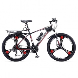 FBDGNG Bicicletas de montaña Bicicleta de montaña de 27.5 pulgadas, marco de acero al carbono de 24 velocidades con freno de disco para bicicletas al aire libre para hombres y mujeres (tamaño: 27 velocidades, color: azul)