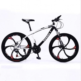 WYLZLIY-Home Bicicleta Bicicleta de montaña Mountainbike Bicicleta 26" Barranco de la bici MTB de acero al carbono resistente a los golpes bicicletas de montaña de doble disco de freno delantero Suspensión 21 24 27 velocida