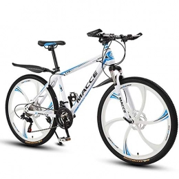 WYLZLIY-Home Bicicletas de montaña Bicicleta de montaña Mountainbike Bicicleta 26" MTB for mujer for hombre del barranco de bicicletas de acero al carbono 21 24 27 Montaña velocidad de bicicletas, Suspensión de doble disco de freno del