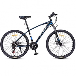 WYLZLIY-Home Bicicletas de montaña Bicicleta de montaña Mountainbike Bicicleta Bicicleta de montaña / Bicicletas, marco de acero al carbono, suspensión delantera y doble freno de disco de 26 pulgadas, ruedas de radios, 24 de velocidad