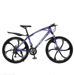 WYLZLIY-Home Bicicleta Bicicleta de montaña Mountainbike Bicicleta Bicicletas de montaña de acero al carbono de 26" Barranco de bicicletas con suspensión de doble disco de freno delantero, 21 / 24 / 27 velocidades Bicicleta De