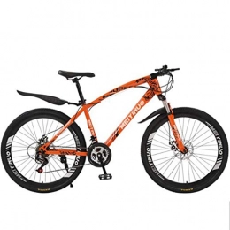 WYLZLIY-Home Bicicleta Bicicleta de montaña Mountainbike Bicicleta For mujer for hombre de la bici de Barranco con suspensión de doble disco de freno delantero 21 / 24 / 27 velocidades de 26" bicicletas de montaña, Marco de ace
