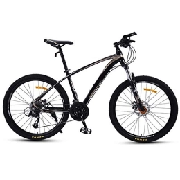 Relaxbx Bicicletas de montaña Bicicleta de montaña para Adultos Cuadro de aleación de Aluminio Ligero de 30 velocidades Horquilla de suspensión de Doble Disco Freno Rueda de 27.5 Pulgadas Negro + Gris