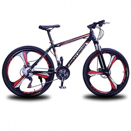 LZHi1 Bicicletas de montaña Bicicletas de Montaña Bicicleta de Montaña 26 Ruedas Acero Carbono 27 Velocidades Suspensión Delantera Adulto Bicicletas de Montaña Trail Outdoor Horquilla de Suspensión Bicicletas (Color:Rojo negro)