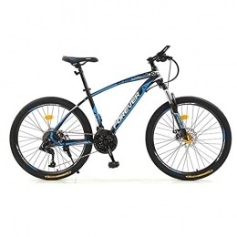 LZHi1 Bicicletas de montaña Bicicletas de Montaña Bicicleta De Montaña De 26 Pulgadas Para Hombres Y Mujeres, Bicicletas De Montaña De 30 Velocidades Con Horquilla De Suspensión Bloqueable, Bicicleta Todo Terren(Color:Azul negro)