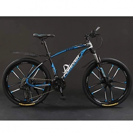 ZXCVB Bicicletas de montaña Bicicletas De Montaña Para Adultos De 24 Pulgadas, Bicicleta De Velocidad Variable Con Suspensión Delantera Doble De Acero Con Alto Contenido De Carbono, Bicicleta De Trail Con Asiento Ajustable, B