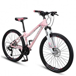 ZHTY Bicicletas de montaña Bicicletas de montaña para mujer de 26 pulgadas, bicicleta de montaña rígida con marco de aluminio, asiento y manillar ajustables, bicicleta con suspensión delantera, bicicleta de montaña de 33 veloc