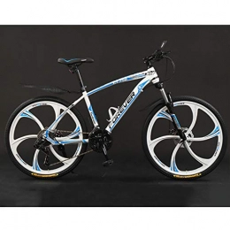 ZXCVB Bicicletas de montaña Bicicletas Outroad De 30 Velocidades Para Hombres, Bicicleta De Montaña Rígida De Acero Con Alto Contenido De Carbono, Bicicleta Para Adultos De 24 / 26 Pulgadas, Rueda De Cinco Cortadores, Bicicleta