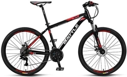 GJZM Bicicleta Bicis de montaña Bicicletas de montaña de 26 pulgadas Niños Mujeres Bicicleta de montaña rígida de 27 velocidades Bicicleta de montaña antideslizante para todo terreno con freno de disco doble Negro