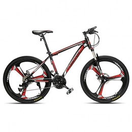 Chengke Yipin Bicicleta Chengke Yipin Bicicleta de montaña Velocidad Variable para Adultos 26 Pulgadas 24 velocidades Una Rueda Marco de Acero de Alto Carbono Estudiante Juvenil Bicicleta de montaña a Prueba de Golpes-Rojo