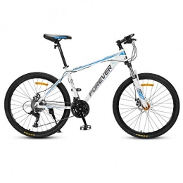 Chengke Yipin Bicicletas de montaña Chengke Yipin Outdoor Mountain Bike Bicycle Speed Bicycle 24 Inch 24 Speed High Carbon Steel Frame Student Youth Shockproof Mountain Bike-Azul