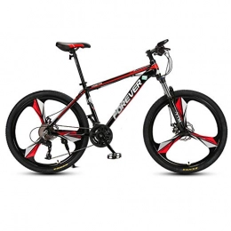 Chengke Yipin Bicicleta Chengke Yipin Outdoor Mountain Bike Bicycle Speed Change Bicycle 26 Inch One Wheel High Carbon Steel Frame Student Youth Shock-Absorbing Mountain Bike-Rojo_24 velocidades
