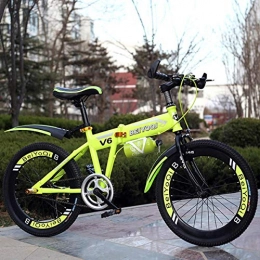 Dapang Bicicletas de montaña Dapang 20"Bicicleta de montaña-Rojo, Verde & Negro, 17" Marco de Acero con 21 velocidades de Guardabarros Delantero y Trasero Delantero y Trasero Freno de Disco mecánico, Green